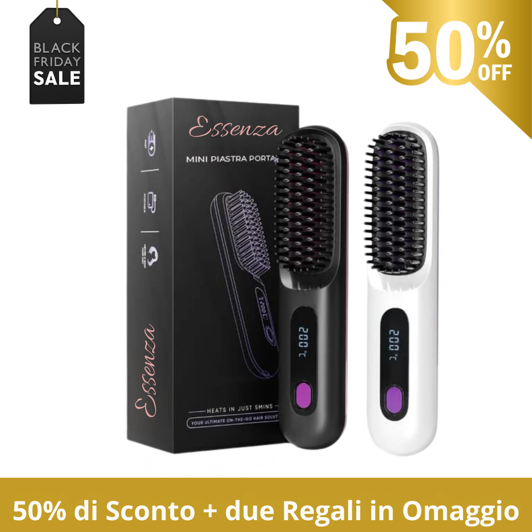 SPAZZOLA LISCIANTE 2‑in‑1