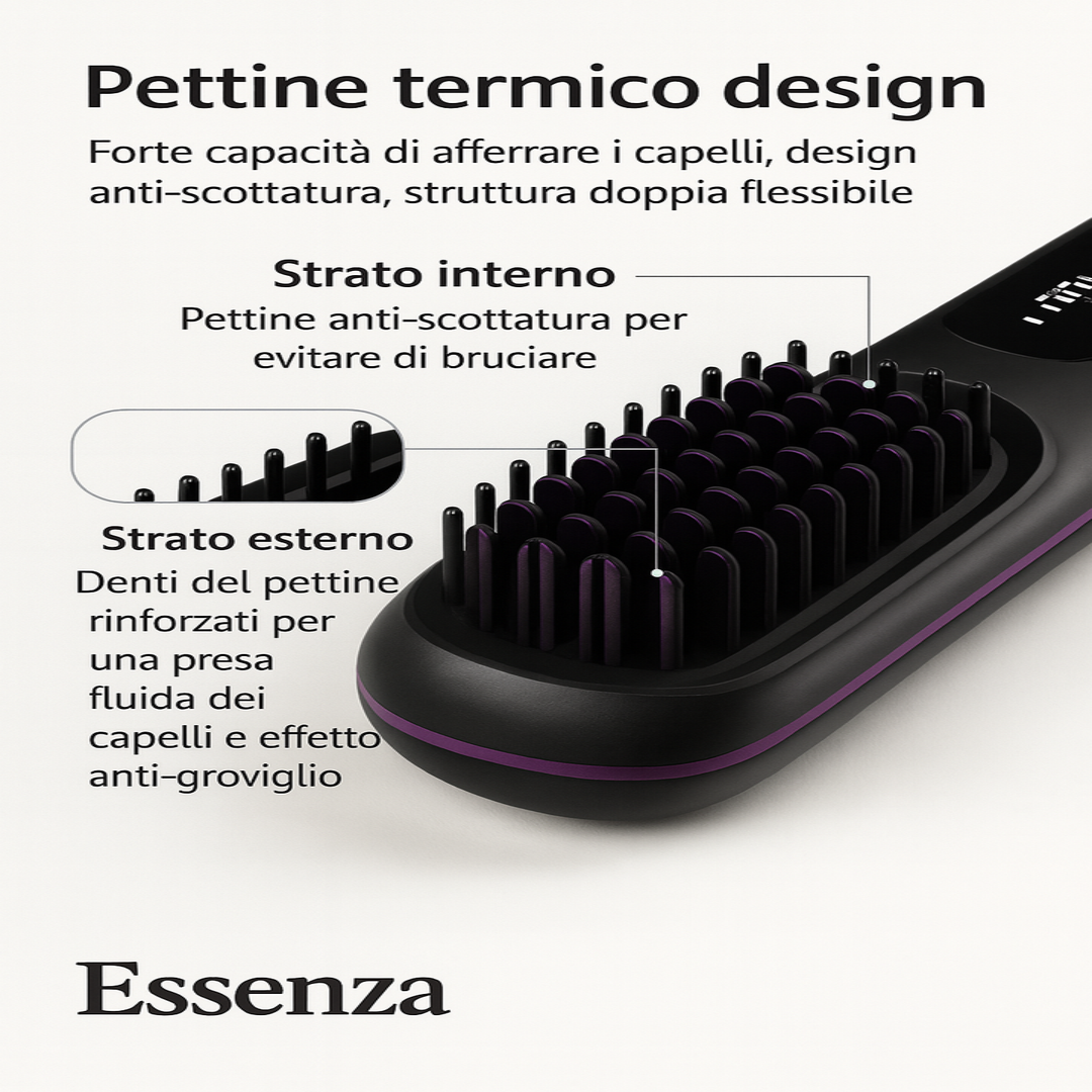 Essenza ✦ Spazzola Lisciante 2‑in‑1
